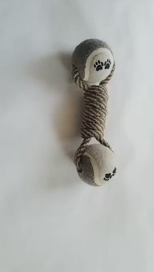 Cotton Rope Tennis Dumbbell Dog Toy
